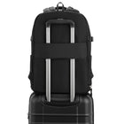 Swiss Gear - Sac de voyage - Noir-Sangle de fixation pour chariot avec poche cachée zippée pour compatibilité avec les valises à roulettes