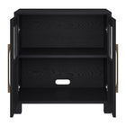 Hudson&Canal - Meuble d'appoint Holbrook de 71 cm de largeur - Grain noir-Nettoyer avec un chiffon doux et sec, sans produits chimiques agressifs ni produits de nettoyage abrasifs
