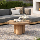 Modway - Tori Rond de 31 pouces Terrasse extérieure Béton Table à manger - Chêne-Table ronde de 31 pouces