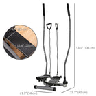 Soozier - Appareil d’exercice stepper à torsion avec poignées oscillantes-L’écran LCD affiche le temps, les calories brûlées et le nombre de pas 