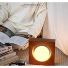 Moreover - Lampe de table design Luna et veilleuse décorative - Brun-Dimensions et poids du produit : 11,4 po L x 10,2 po l x 9,5 po H avec un poids de 2,7 lb