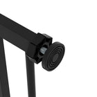 PawHut - Barrière pour animaux de compagnie de 74 à 81 cm de large avec porte, barrière pour chien d'intérieur pour escaliers-Idéal pour garder les animaux dans une zone désignée