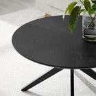 Modway - Crossroads Manche Bois Table basse - Noir-Base unique qui s’intersecte