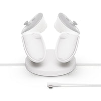 Meta - Station de charge compacte Quest pour Meta Quest 3 et 3S - Blanc-Pour les casques Meta Quest 3 et 3S