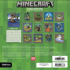 DateWorks - 2026 Mini Calendrier Mural 16 Mois - 7 po x 7 po - Minecraft - Bilingue -13 images de haute qualité imprimées sur du papier Premium