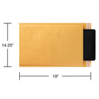 Staples - Enveloppe à bulles n deg 7 avec rabat QuickStrip, 14 1/4 L x 19 po l, brun kraft, paquet de 12-Comprend une doublure en papier à bulles pour proteger les articles fragiles pendant lâ€ envoi, lâ€ expedition et le rangement