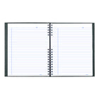 Blueline - Livre de notes NotePro à couverture rigide - 10,75 po L x 8,75 po H - Gris - 200 pages-Onglets autocollants