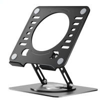 Uncaged Ergonomics - RISE Support pivotant pour ordinateur portable Support de bureau réglable - Noir-La base pivote sur 360 degrés