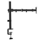 Kanto - Support de bureau pour moniteur simple - Clips de gestion des câbles - Noir-Soutient les moniteurs pesant jusqu'à 22,1 lb