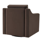 Modway - Liora Performance Velvet Fauteuil - Chocolat-Arrivée entièrement assemblée