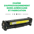 CIG - Cartouche de toner CE412A HP 305A remise à neuf - rendement standard - jaune- Garantie de 2 ans avec garantie de performance à 100 %