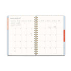 Orange Circle Studio - 2027 Agenda à trois onglets - Locked in Love - 7" x 9.5" - Assorted Colours  - Bilingue-Plages mensuelles, plages hebdomadaires et pages de notes