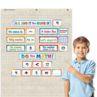 Teacher Created Resources - Tableau de 10 pochettes, 34 po x 44 po, tissé-Le tableau de poche mesure 28 po x 28 po.