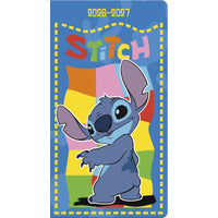 DateWorks - Planificateur de poche mensuel 2026-2027 - 3,5 po x 6,5 po - Stitch - Bilingue-Taille de 6,5 po x 3,5 po, parfaite pour la planification en déplacement