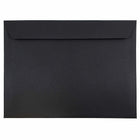 JAM Paper - Enveloppes lisses, 9 1/2 x 12 5/8 po, lin noir, 1000 par paquet-Noir