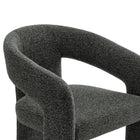 Modway - Oslo Tonneau Tissu tapis Chaise d’accent pour salle à manger - Anthracite-10