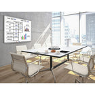 Luxor - Tableau blanc fantôme magnétique mural, 48 po x 36 po-Inclut deux rouleaux de ruban noir pour tableau blanc pour créer des graphiques et des colonnes