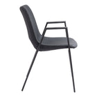 Zuo - Desi Chaise de salle à manger - Noir - Ensemble de 2-Dimensions: 23,2 po L x 21,7 po L x 32,5 po H