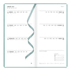 Letts of London - 2027 Agenda mince Woodland semaine sur deux pages – 5-7/8" x 3-1/8" – Couleurs assorties – Multilingue-Vue mensuelle au début de chaque mois, incluant les objectifs, les suivis, les listes de tâches et les dates importantes
