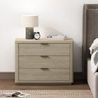 Manhattan Comfort - Table de nuit moderne Evelyn 32" à 3 tiroirs - Naturel-Comprend 3 tiroirs à extension totale