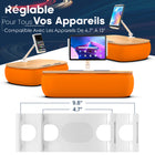 ShoppingAll - Pouf avec support réglable pour tablette - Coussin et oreiller - Orange-7