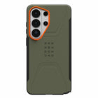 UAG - Étui Civilian rugged avec aimants pour Samsung Galaxy S26 Ultra, Olive Drab/Orange-Maintenant écologique / Fabriqué à partir de matériaux recyclés