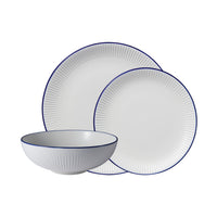 Casa Domani - Service de dîner Café Blue 12 pièces-Fait de porcelaine