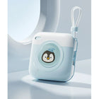 Maoxin - Banc d’alimentation portable Retro 10000mAh avec écran LED - bleu-Câble de recharge intégré permettant une recharge rapide et pratique sans accessoires supplémentaires