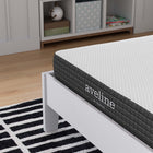 Modway - Aveline 6 po Matelas simple étroit-Housse amovible à fermeture éclair en tricot extensible