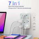 ShoppingAll - Huntkey multiprise murale avec parasurtenseur, 4 prises et 3 ports USB - Paquet de 2-6