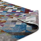 Modway - Lavendula Mosaïque triangulaire Tapis de 5 pi l x 8 pi L - Multicolore-Haute densité / Tissé à la machine