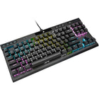 Corsair - K70 RGB TKL Filaire Optique-Mécanique OPX Linéaire Keyswitches Clavier De Jeu-Affrontez la compétition avec style : un cadre en aluminium durable et raffiné est éclairé par un rétroéclairage RVB dynamique par touche entièrement programmable pour arborer les couleurs de votre équipe ou créer vos propres effets d'éclairage personnalisés.