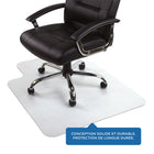 Mount-It! - Tapis de chaise pour sol dur avec rebord, 35,5 po x 47 po, vinyle transparent-La surface texturée antidérapante maintient le tapis en place