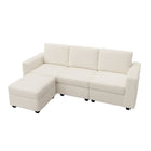 Brassex - Canapé sectionnel modulaire avec rangement 738204 Lotus - brun-Design modulaire