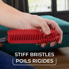 Vileda - Pet Pro Éliminateur de poils - Rouge-Conçue uniquement pour les tissus; ne pas utiliser sur les animaux. Utilisez?la délicatement sur le velours et les tissus délicats