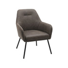 Brassex - Chaise d'appoint 745803 - brun vintage-Structure en acier thermolaqué