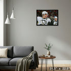 Sidney Crosby Pittsburgh Penguins Goal Celebration Close-Up sur toile - Toile encadree - 31" x 22"-Prêt à accrocher - livré entièrement assemblé