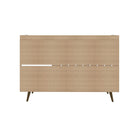 Manhattan Comfort - Buffet Bradley 53,54 po style Mid-Century Modern - Brun Rustique-Garantie limitée du fabricant de 30 jours
