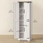 HOMCOM - Armoire de rangement 72 po pour salle à manger - blanc-Structure solide en MDF assurant robustesse, stabilité et durabilité 
