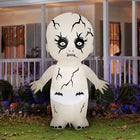 GEMMY - Poupée zombie gonflable animée d'Halloween à tête pivotante - 183 cm x 145 cm-Pour usage intérieur et extérieur