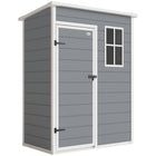 Outsunny - abri de jardin extérieur 5 x 3 pi avec plancher-Fabriqué en plastique résine de polypropylène avec renfort en acier pour une durabilité accrue  
