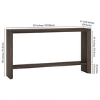 Hudson&Canal - Console Osman 55" de largeur par - Brun aulne-9