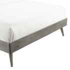 Modway - Margo Bois Cadre complet de plate-forme, Gris-Rubberwood Legs