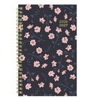 Blueline - Agenda Scolaire Hebdomadaire/Mensuel - 8 po H x 5 po l - Motif Blossom - Anglais-Présentation hebdomadaire lignée