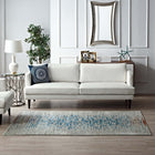 Modway - Hesper Treillis floraux contemporains vieillis Tapis de comédie 8 pi l x 10 pi L - Beige sarcelle et brun-Protéger les planchers de la circulation ou des meubles