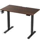 MotionGrey - Bureau debout électrique réglable Ergo2 avec réglages de mémoire - 43 po x 24 po, plateau brun foncé, cadre noir-Prix Abordable - Ce bureau debout est offert à un prix concurrentiel pour proposer une solution accessible aux environnements de travail quotidiens, tout en maintenant des normes élevées de qualité, de durabilité et de technologie moderne