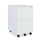 Ceha Canada - Coffrets métalliques à 2 tiroirs - Blanc Signal-UTILISATION EFFICACE DE L'ESPACE ET SÉCURITÉ : Optimisez votre classement avec cette armoire de classement compacte qui offre un ample rangement sans occuper beaucoup d'espace au sol. Soyez assuré de la sécurité et de la confidentialité de vos documents grâce à la serrure à clé incluse
