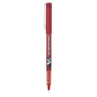 Pilot – Stylos à bille roulante Hi-Tecpoint V5 – pointe extra-fine – 0,5 mm – Rouge – Paquet de 12  -Des couleurs vives et homogènes