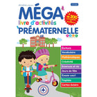 Mega Editions - Livre D'Activites Prematernelle 3-5 - 12,26 po L x 8,20 po l x 0,72 po H - Bleu - Français-Livre éducatif