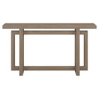 Hudson&Canal - Console Breslow 55" L - Chêne gris vieilli-La table est fabriquée à partir de matériaux MDF de haute qualité et durables